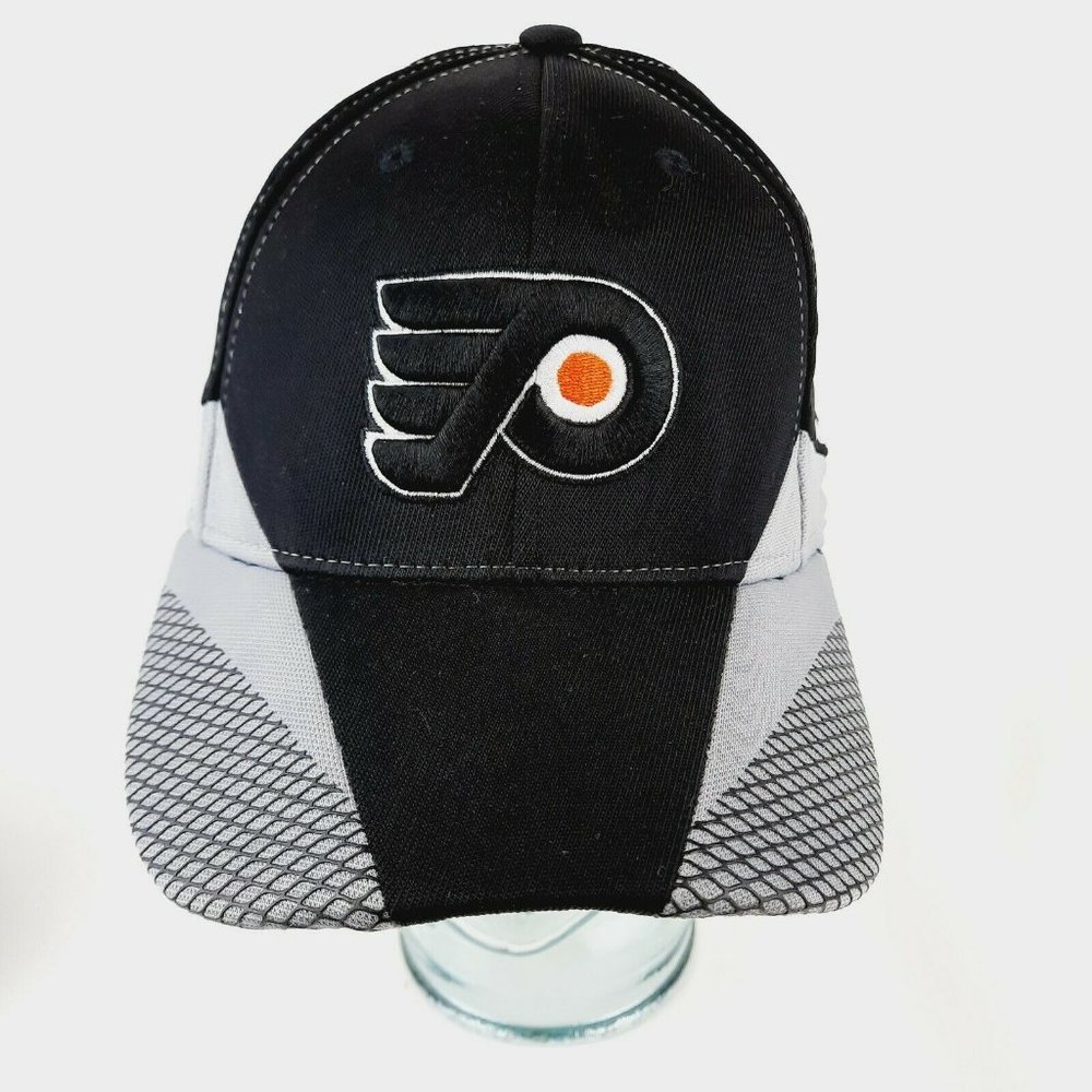 Philadelphia Flyers Reebok Center Ice Stretch Fitted Hat NHL Fitmax L / XL